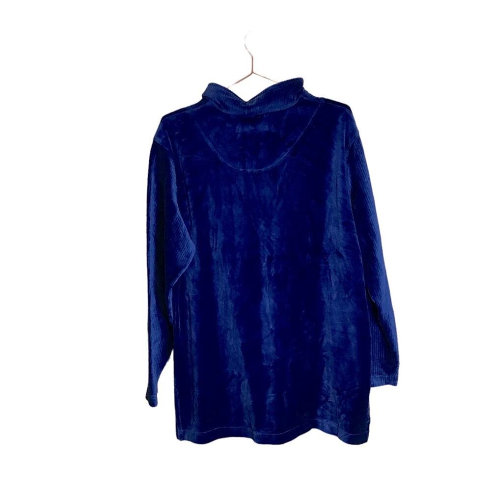 Vintage Bechamel Blue Velour Pullover Sweater - New with Tags - Picture 2 of 5